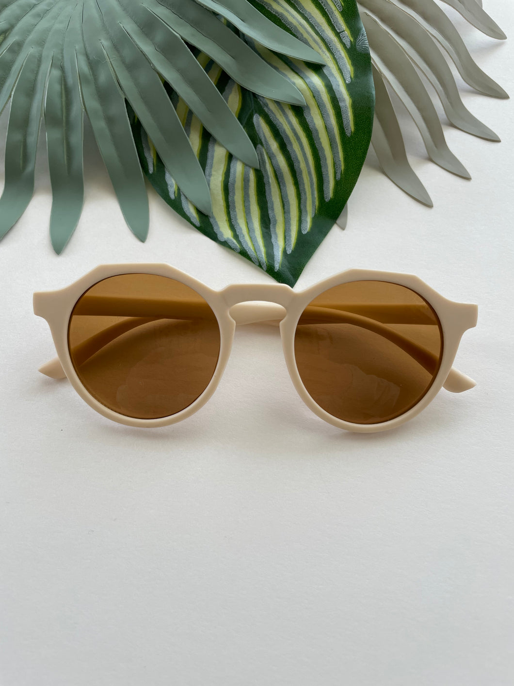 Hexagonal Sunglasses - Sand
