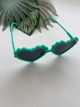 Load image into Gallery viewer, Heart Sunglasses - Kelly Green
