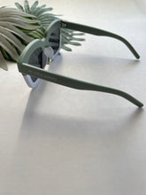 Load image into Gallery viewer, Cat Eye Rectangle Two Tone Sunglasses - Succulent Green Matte

