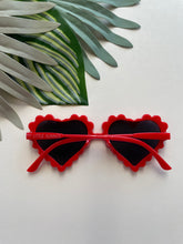 Load image into Gallery viewer, Heart Sunglasses - Red
