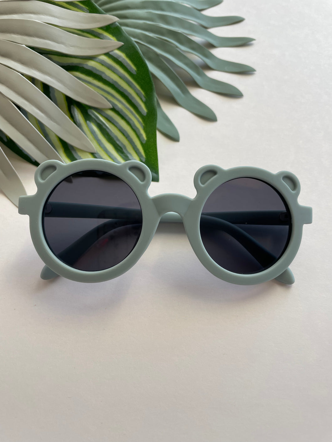 Round Bear Sunglasses - Sky Blue Matte