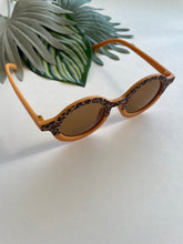 Load image into Gallery viewer, Round Two Tone Sunglasses - Clementine Cheetah
