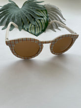 Load image into Gallery viewer, Plaid Sunglasses - Orange + Blue Plaid
