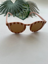 Load image into Gallery viewer, Striped Sunglasses - Pink + Fawn
