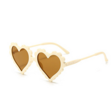 Load image into Gallery viewer, Heart Sunglasses - Ivory

